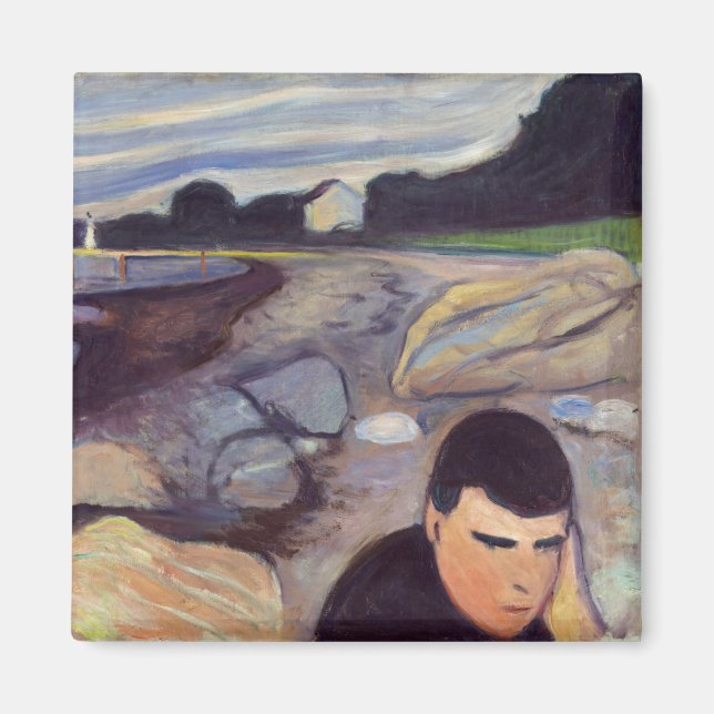 Aimant Edvard Munch - Melancholy (Devant)