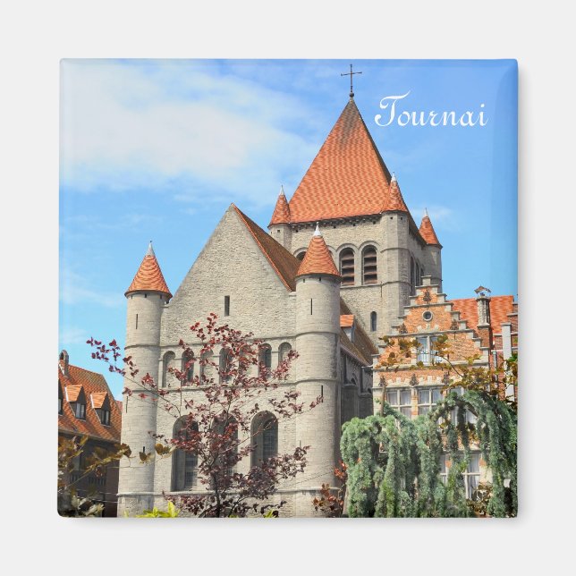 Aimant Église à Tournai - belle ville en Belgique (Devant)