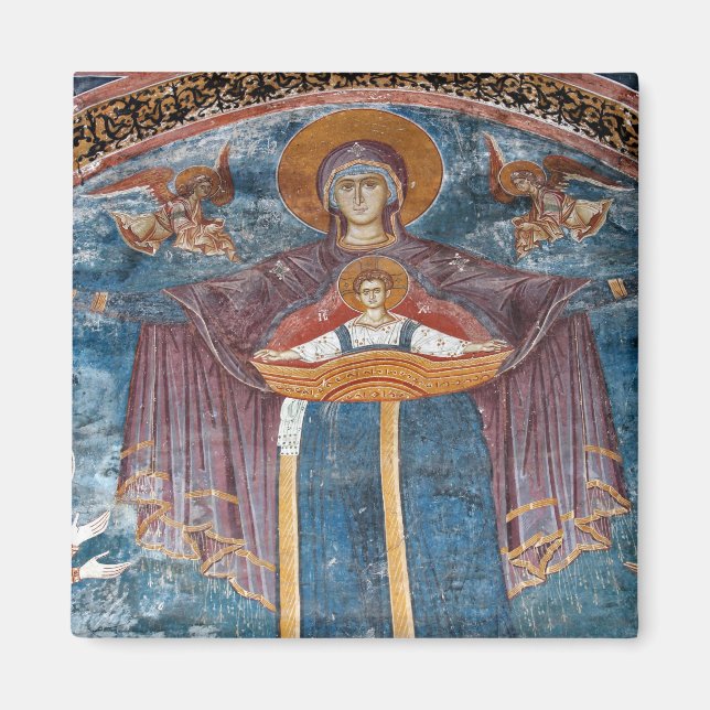 Aimant Eglise orthodoxe serbe et site de l'UNESCO, (Devant)