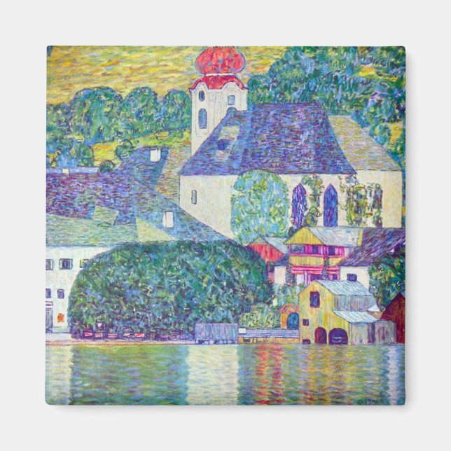 Aimant Eglise St Wolfgang par Gustav Klimt, Art Victorien (Devant)