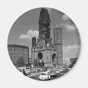 Aimant Église vintage du Souvenir de Berlin-Kaiser-Wilhel