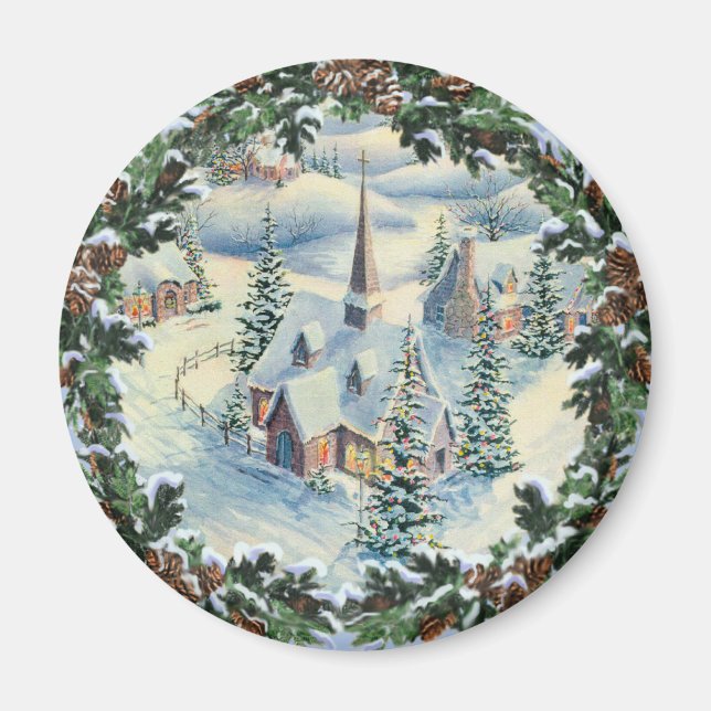 Aimant EGLISE & WREATE par SHARON SHARPE (Devant)