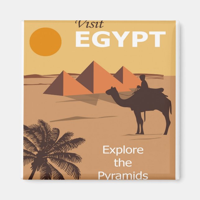 Aimant Egypte Le Caire Visiter Les Pyramides (Devant)