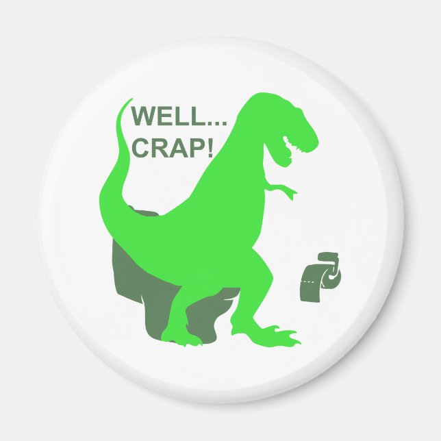 Aimant Eh bien... merde ! - Choisir la couleur arrière -  (Devant)