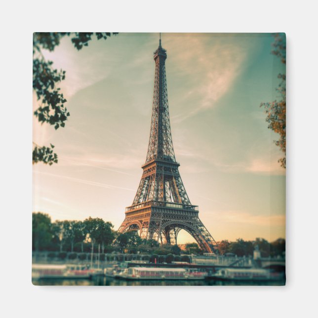 Aimant Eiffel tour lancer oreiller (Devant)