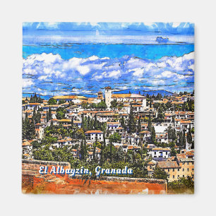 Aimant El Albayzín, Grenade, Andalousie, Espagne.