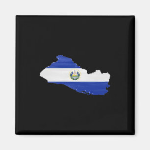 Aimant El Salvador flag and map