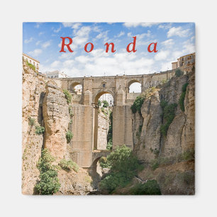 Aimant "El Tajo" de Ronda avec le Puente Nuevo.