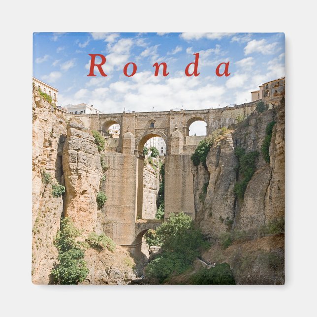 Aimant "El Tajo" de Ronda avec le Puente Nuevo. (Devant)