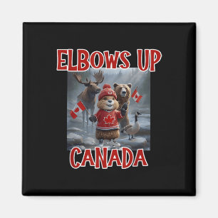 Aimant Elbows Up Canada Est 1867 Fier Ca Fort Canadien
