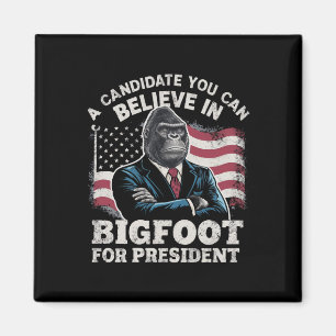 Aimant Élection 2024 Vote Drôle Sasquatch USA