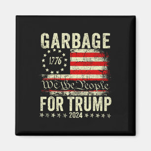 Aimant Élection poubelle 2025 Trump Votez pour Trump Prés