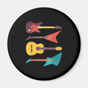 Aimant Electric Guitar and Acoustic Guitar Musician Venin