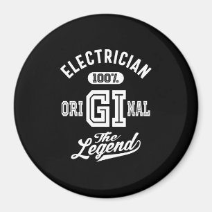 Aimant Electrician Job Title Cadeau