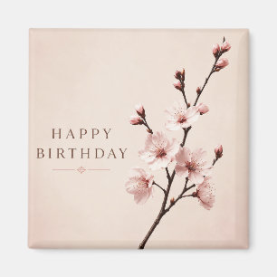 Aimant Élégance de la Fête d'Anniversaire sous les Fleurs