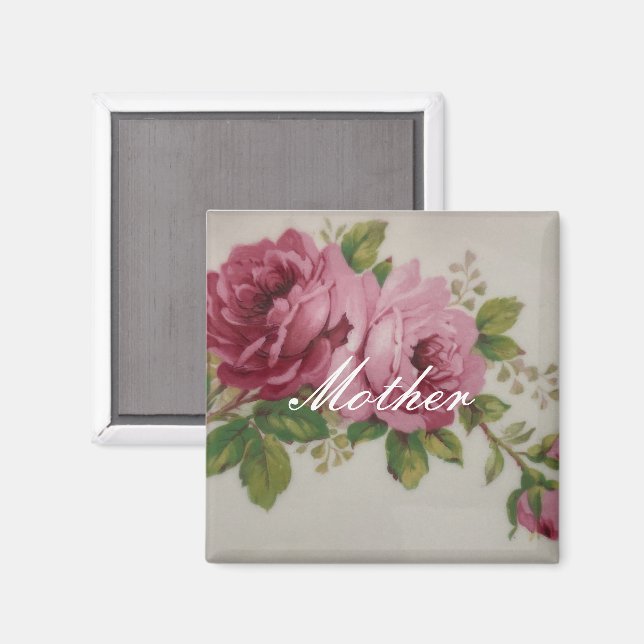 Aimant Élégance rose (Recto/Verso)