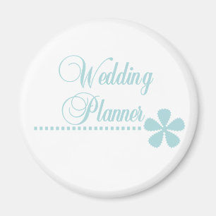 Aimant Élégance Turquoise wedding planner