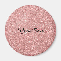 Elégant Chic Luxury Faux Parties scintillant Rose