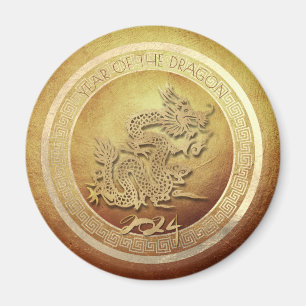 Aimant Elégant Chinois Vietnamien Nouvel An Dragon 2024 R