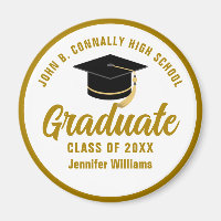 Élégant Gold Graduation Custom 2025 Graduate