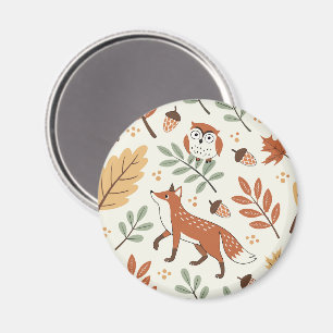 Aimant Élégant Motif d'automne scandinave