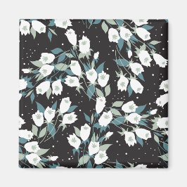 Aimant Élégant Motif de fleur de tulipe Arrière - plan no