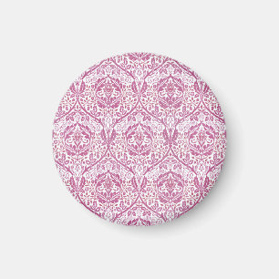 Aimant Élégant motif floral rose