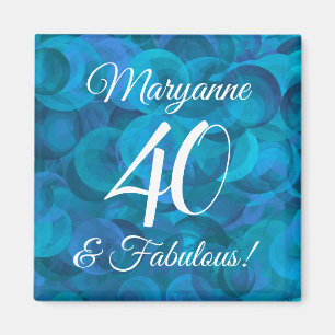 Aimant Elégant Ocean Blue 40 et fabuleuse fête d'annive