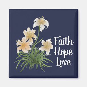 Aimant Elégante Foi Marine Hope Love Lily Fleurs Pâques