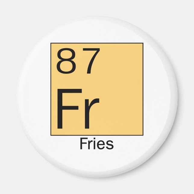 Aimant Élément 87 : Fries (Devant)