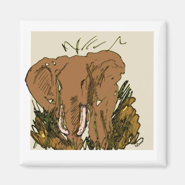 Aimant éléphant (Devant)