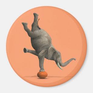 Aimant Eléphant artistique