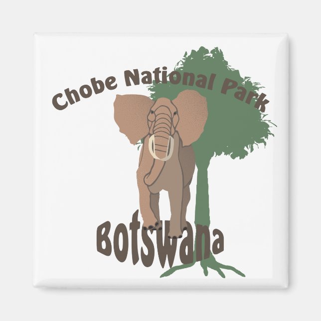 Aimant Eléphant du parc national de Chobe (Devant)