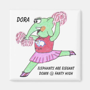 Aimant Éléphant élégant