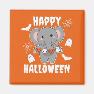 Aimant Elephant Happy Halloween