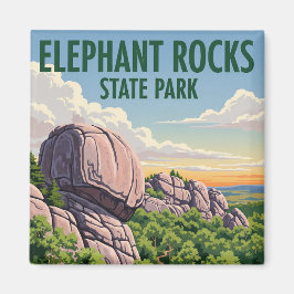 Aimant Elephant Rocks State Park Missouri Travel
