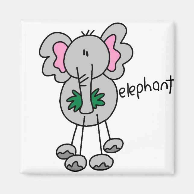 Aimant Eléphant Stick (Devant)