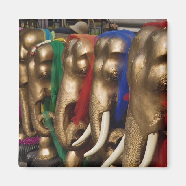 Aimant Éléphants dorés (Devant)