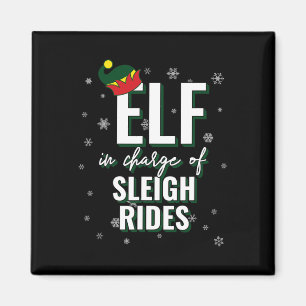 Aimant Elfe Responsable De Sleigh Rides Vacances Noël Ma