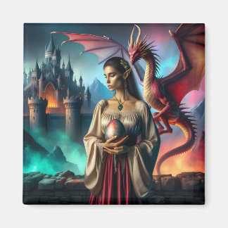 Aimant Elfe tenant un oeuf de dragon