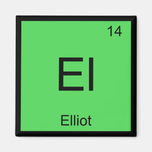 Aimant Elliot Nom Chimie Élément Tableau Périodique