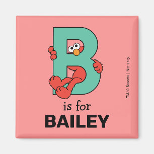 Aimant Elmo Alphabet   B TURQUOISE