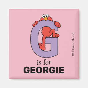 Aimant Elmo Alphabet G Violet