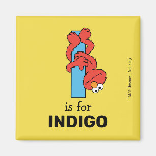 Aimant Elmo Alphabet   I Bleu