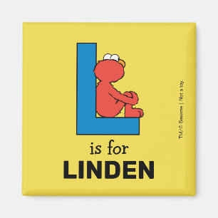 Aimant Elmo Alphabet   L Bleu