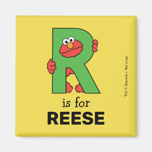 Aimant Elmo Alphabet R Vert