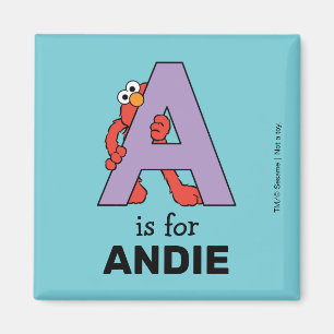 Aimant Elmo Alphabet Un violet