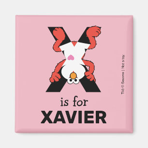 Aimant Elmo Alphabet X Rayon X