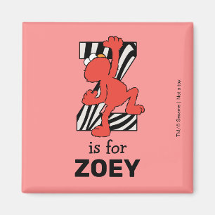 Aimant Elmo Alphabet Z Zebra