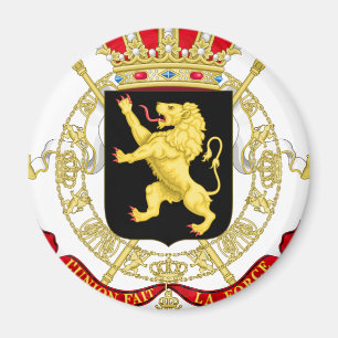 Aimant Emblème belge - manteau des bras de la Belgique